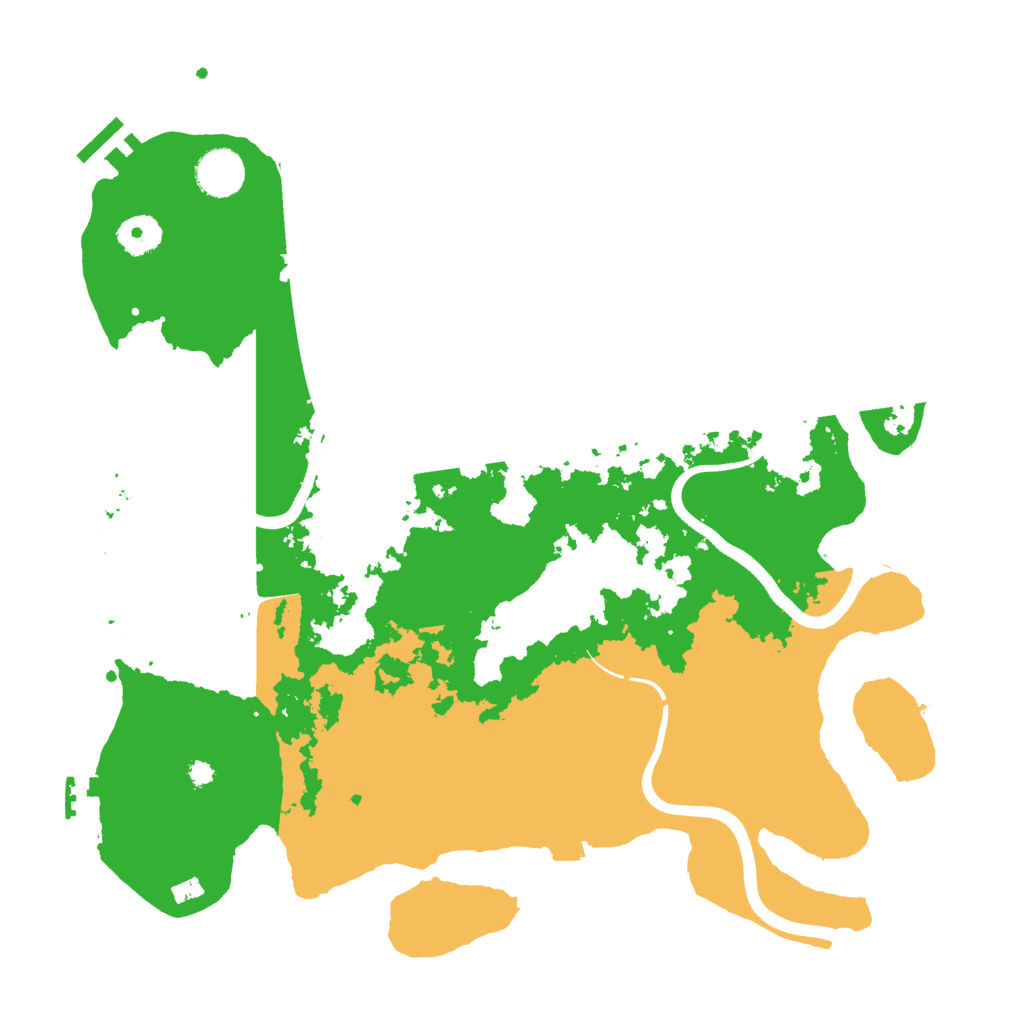 Biome Rust Map: Procedural Map, Size: 3700, Seed: 1393137432