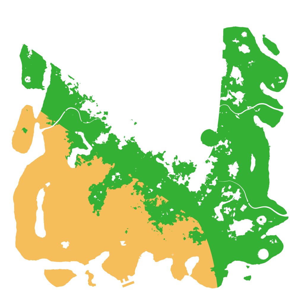 Biome Rust Map: Procedural Map, Size: 5000, Seed: 958429876