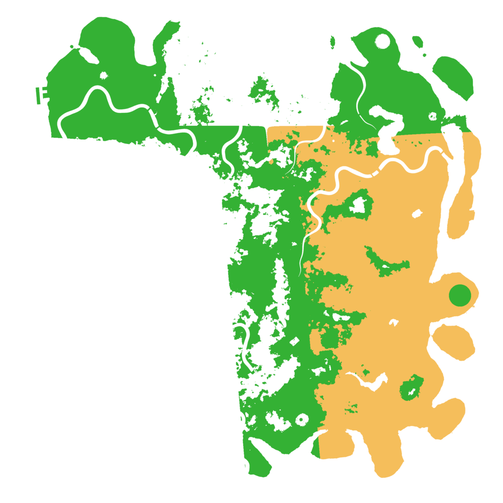 Biome Rust Map: Procedural Map, Size: 6000, Seed: 1614944338