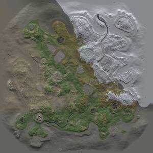 Thumbnail Rust Map: Procedural Map, Size: 3500, Seed: 1443033349, 13 Monuments