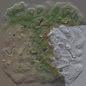 Thumbnail Rust Map: Procedural Map, Size: 4500, Seed: 1056498387, 17 Monuments