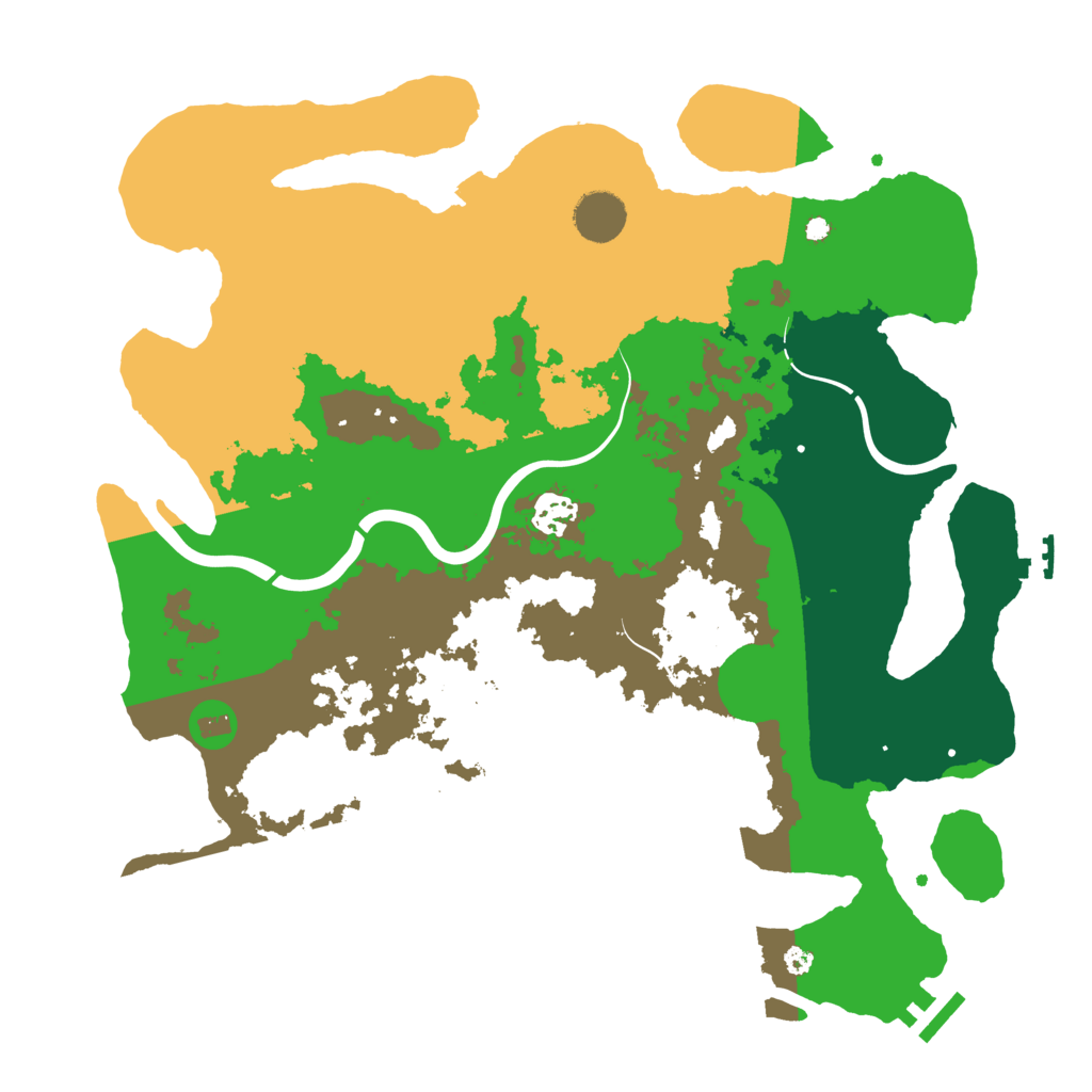 Biome Rust Map: Procedural Map, Size: 3750, Seed: 20241003