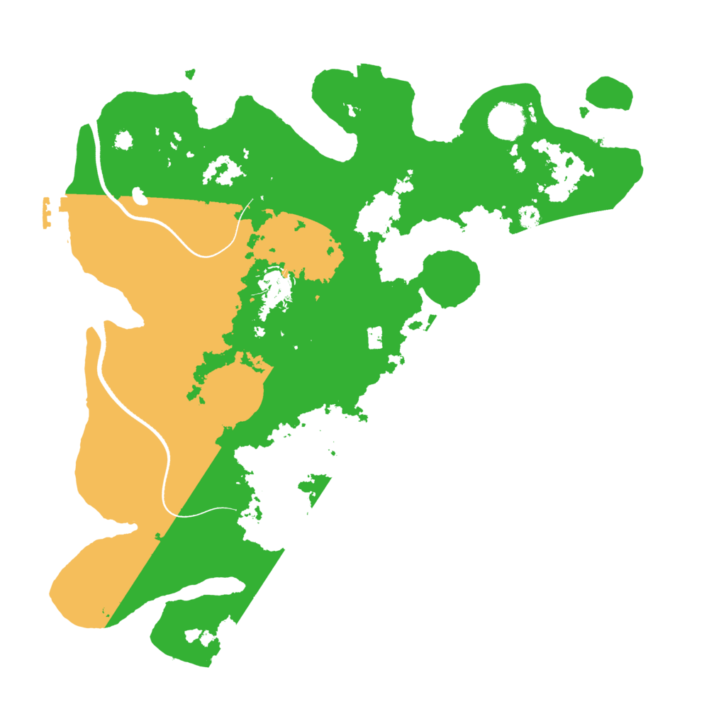 Biome Rust Map: Procedural Map, Size: 3500, Seed: 32523667