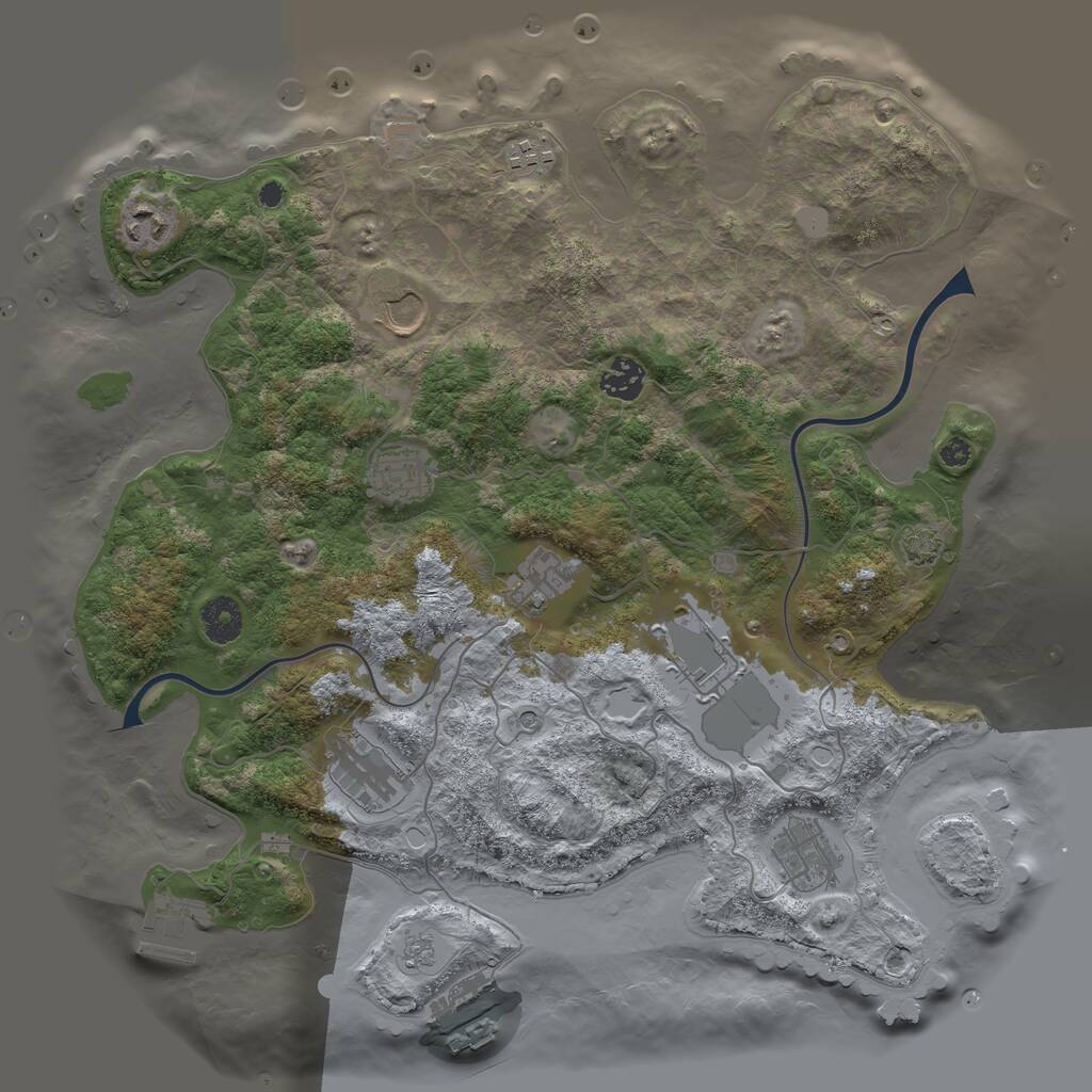 Rust Map: Procedural Map, Size: 3750, Seed: 1558941704, 15 Monuments