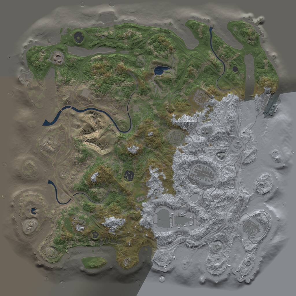 Rust Map: Procedural Map, Size: 4301, Seed: 1783049229, 15 Monuments