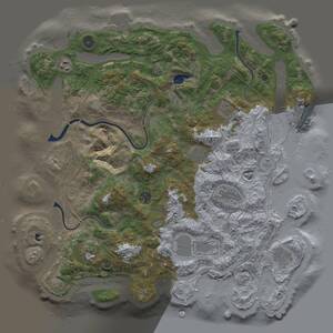 Thumbnail Rust Map: Procedural Map, Size: 4301, Seed: 1783049229, 15 Monuments