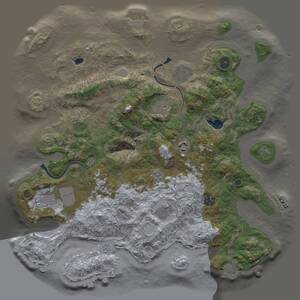 Thumbnail Rust Map: Procedural Map, Size: 4000, Seed: 617233619, 14 Monuments