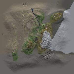 Thumbnail Rust Map: Procedural Map, Size: 2000, Seed: 432794, 2 Monuments