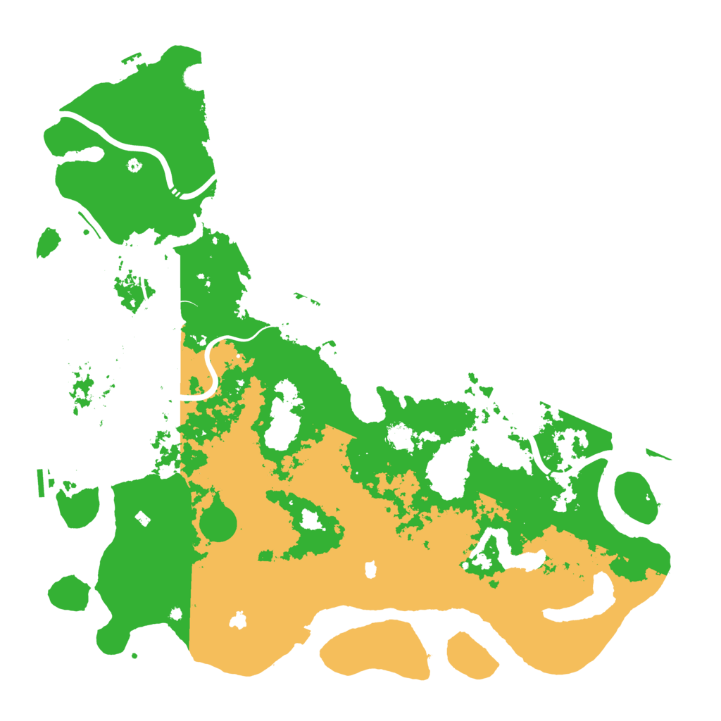 Biome Rust Map: Procedural Map, Size: 5200, Seed: 524986