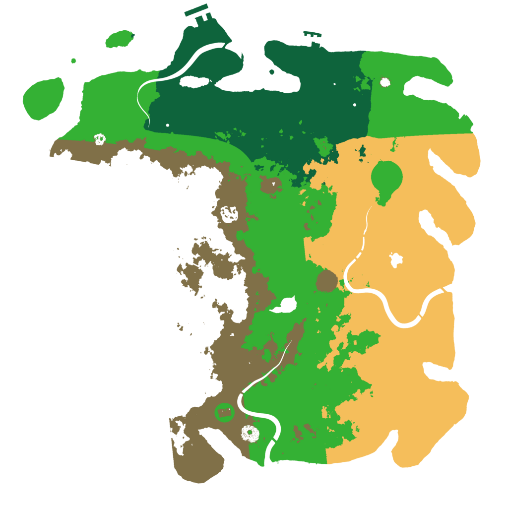 Biome Rust Map: Procedural Map, Size: 4250, Seed: 1986142550