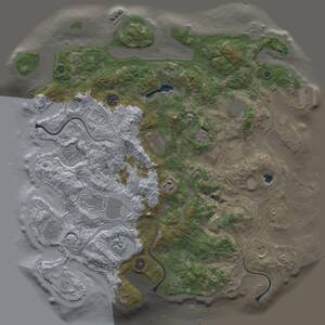 Thumbnail Rust Map: Procedural Map, Size: 4250, Seed: 1986142550, 17 Monuments