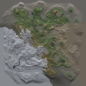 Thumbnail Rust Map: Procedural Map, Size: 3500, Seed: 592462944, 14 Monuments