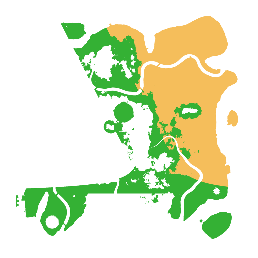 Biome Rust Map: Procedural Map, Size: 3500, Seed: 28320477