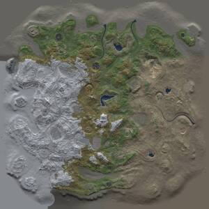 Thumbnail Rust Map: Procedural Map, Size: 4500, Seed: 730616226, 17 Monuments