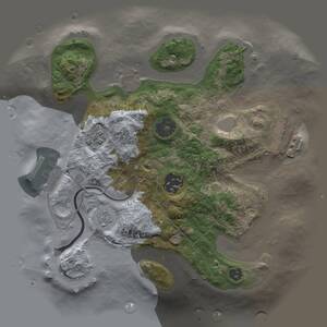 Thumbnail Rust Map: Procedural Map, Size: 2500, Seed: 234234234, 6 Monuments