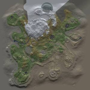 Thumbnail Rust Map: Procedural Map, Size: 3000, Seed: 1770733294, 10 Monuments