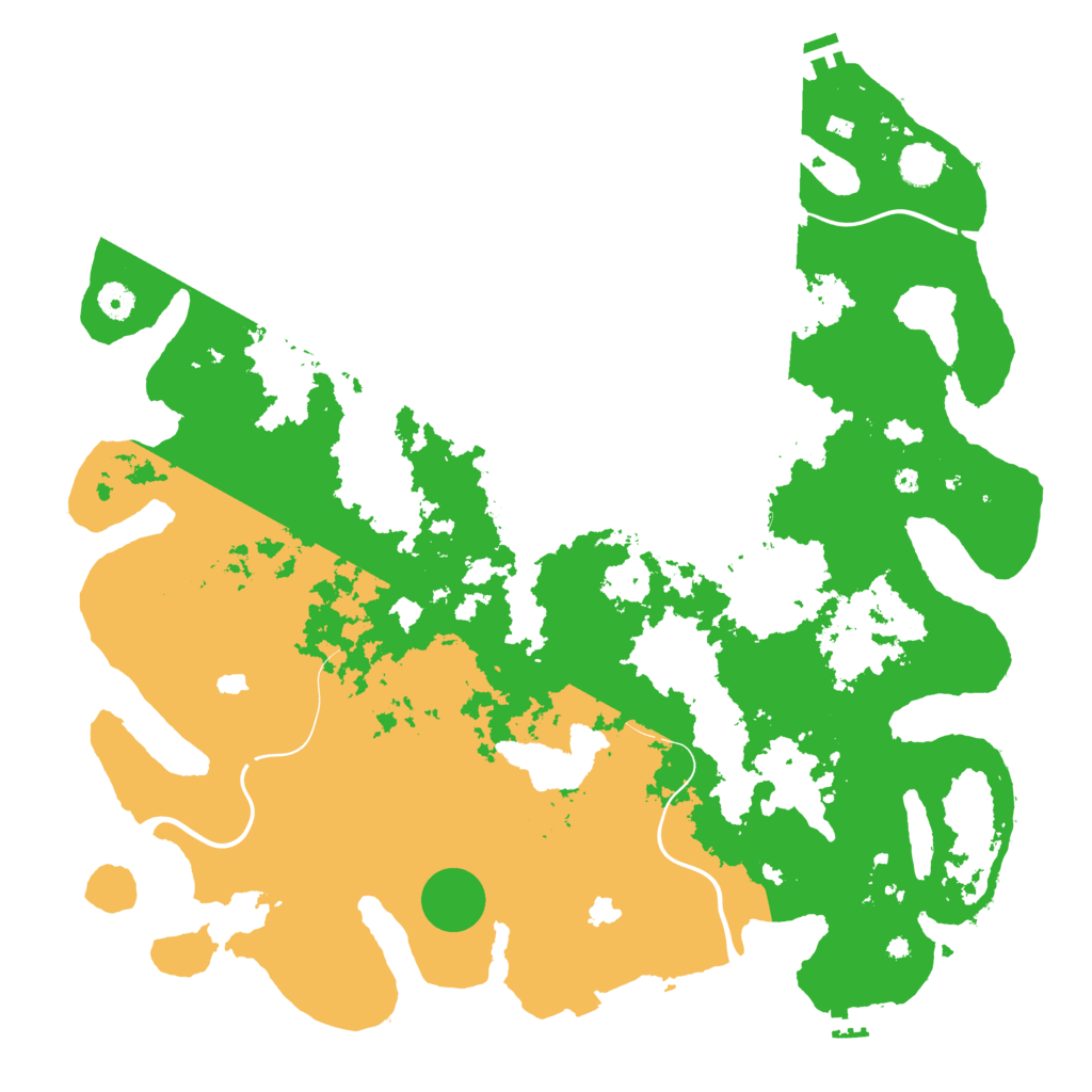 Biome Rust Map: Procedural Map, Size: 4500, Seed: 1071997347