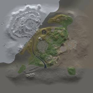 Thumbnail Rust Map: Procedural Map, Size: 2000, Seed: 32213, 4 Monuments