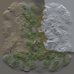 Thumbnail Rust Map: Procedural Map, Size: 3700, Seed: 1403216551, 15 Monuments