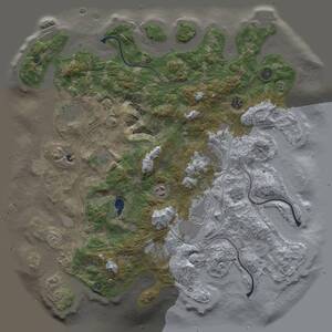 Thumbnail Rust Map: Procedural Map, Size: 4253, Seed: 2099559415, 14 Monuments