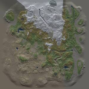 Thumbnail Rust Map: Procedural Map, Size: 4500, Seed: 512383946, 16 Monuments