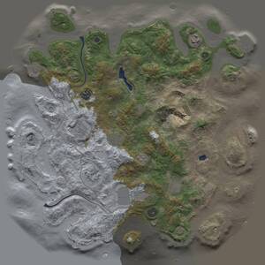 Thumbnail Rust Map: Procedural Map, Size: 4000, Seed: 1860800817, 14 Monuments