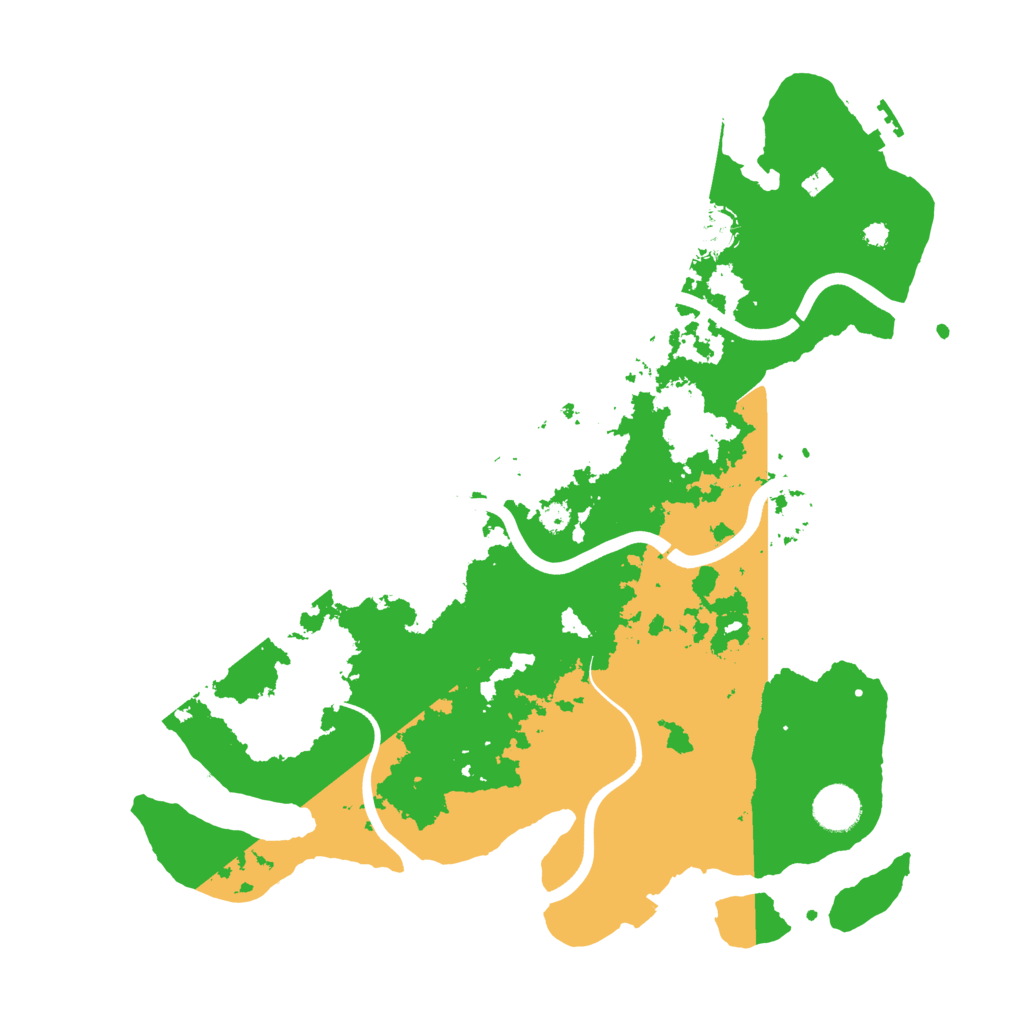 Biome Rust Map: Procedural Map, Size: 3800, Seed: 38755345