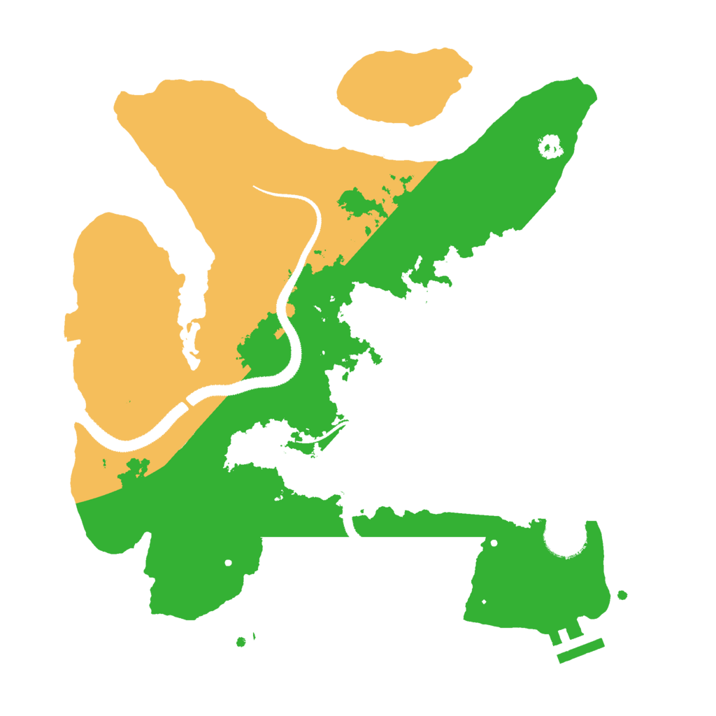 Biome Rust Map: Procedural Map, Size: 3000, Seed: 601128181