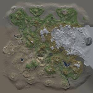 Thumbnail Rust Map: Procedural Map, Size: 4000, Seed: 898799668, 13 Monuments