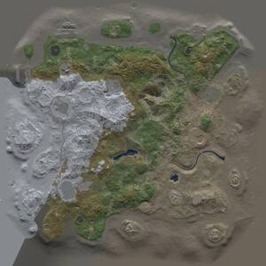 Thumbnail Rust Map: Procedural Map, Size: 4000, Seed: 2067794937, 12 Monuments