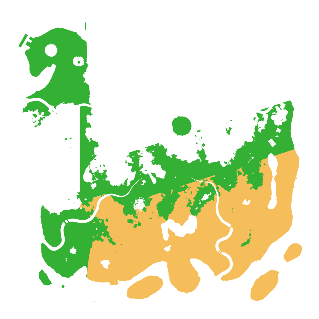Biome Rust Map: Procedural Map, Size: 4500, Seed: 1889998875