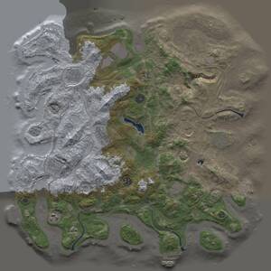 Thumbnail Rust Map: Procedural Map, Size: 4300, Seed: 61524301, 17 Monuments