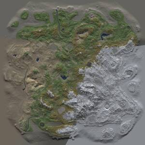 Thumbnail Rust Map: Procedural Map, Size: 5000, Seed: 598498112, 17 Monuments