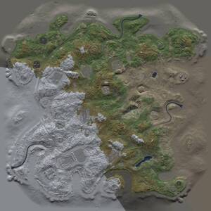 Thumbnail Rust Map: Procedural Map, Size: 4250, Seed: 1281132718, 16 Monuments