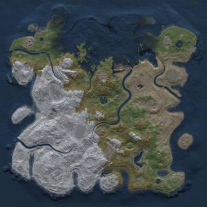 Thumbnail Rust Map: Procedural Map, Size: 4250, Seed: 1281132718, 16 Monuments