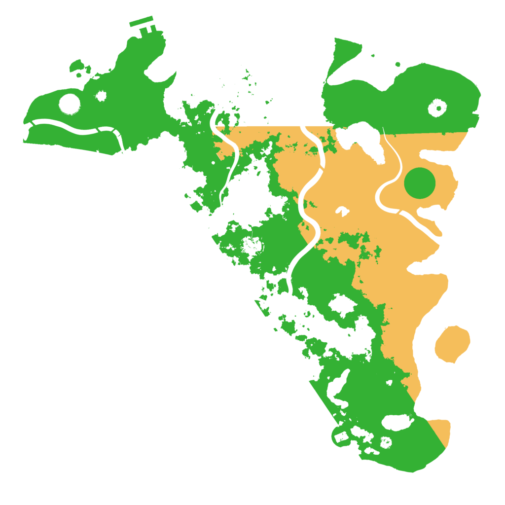 Biome Rust Map: Procedural Map, Size: 4250, Seed: 1281132718