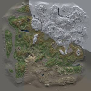 Thumbnail Rust Map: Procedural Map, Size: 4200, Seed: 1892212331, 14 Monuments