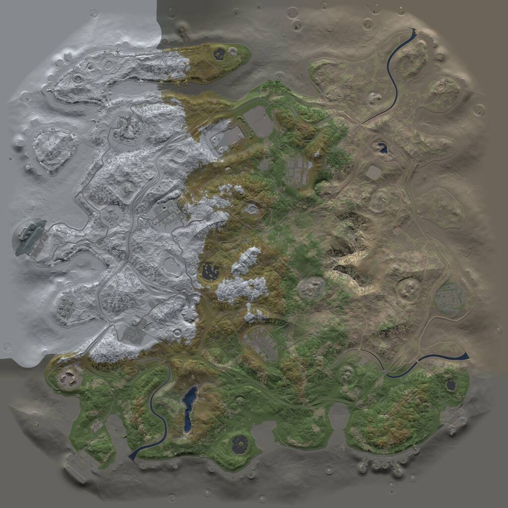 Rust Map: Procedural Map, Size: 4250, Seed: 1635097870, 16 Monuments