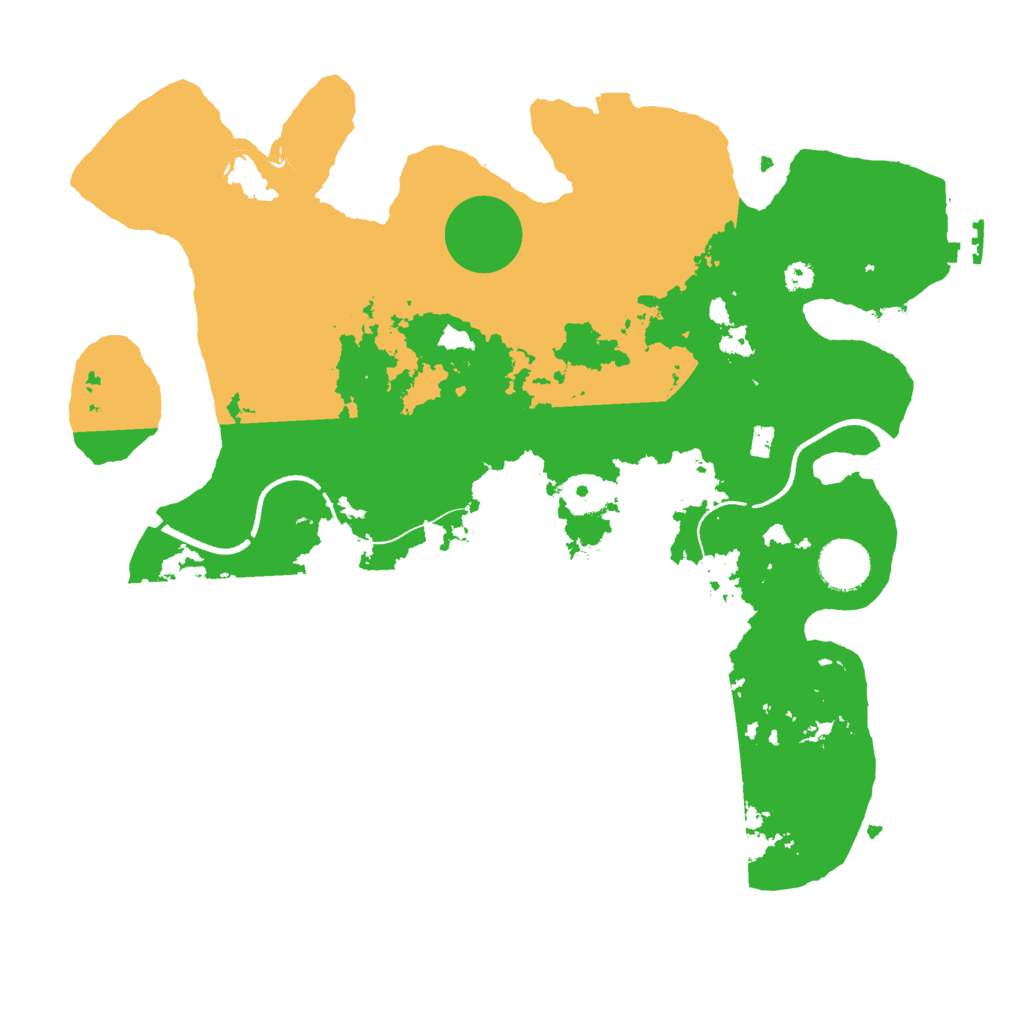 Biome Rust Map: Procedural Map, Size: 3500, Seed: 3166622