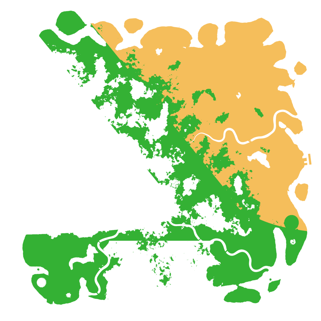 Biome Rust Map: Procedural Map, Size: 6000, Seed: 2024100516