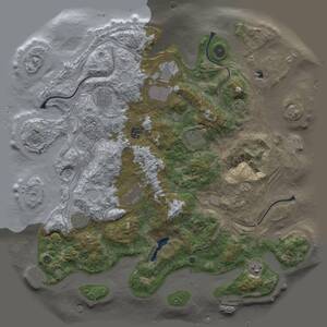 Thumbnail Rust Map: Procedural Map, Size: 4250, Seed: 933559370, 13 Monuments