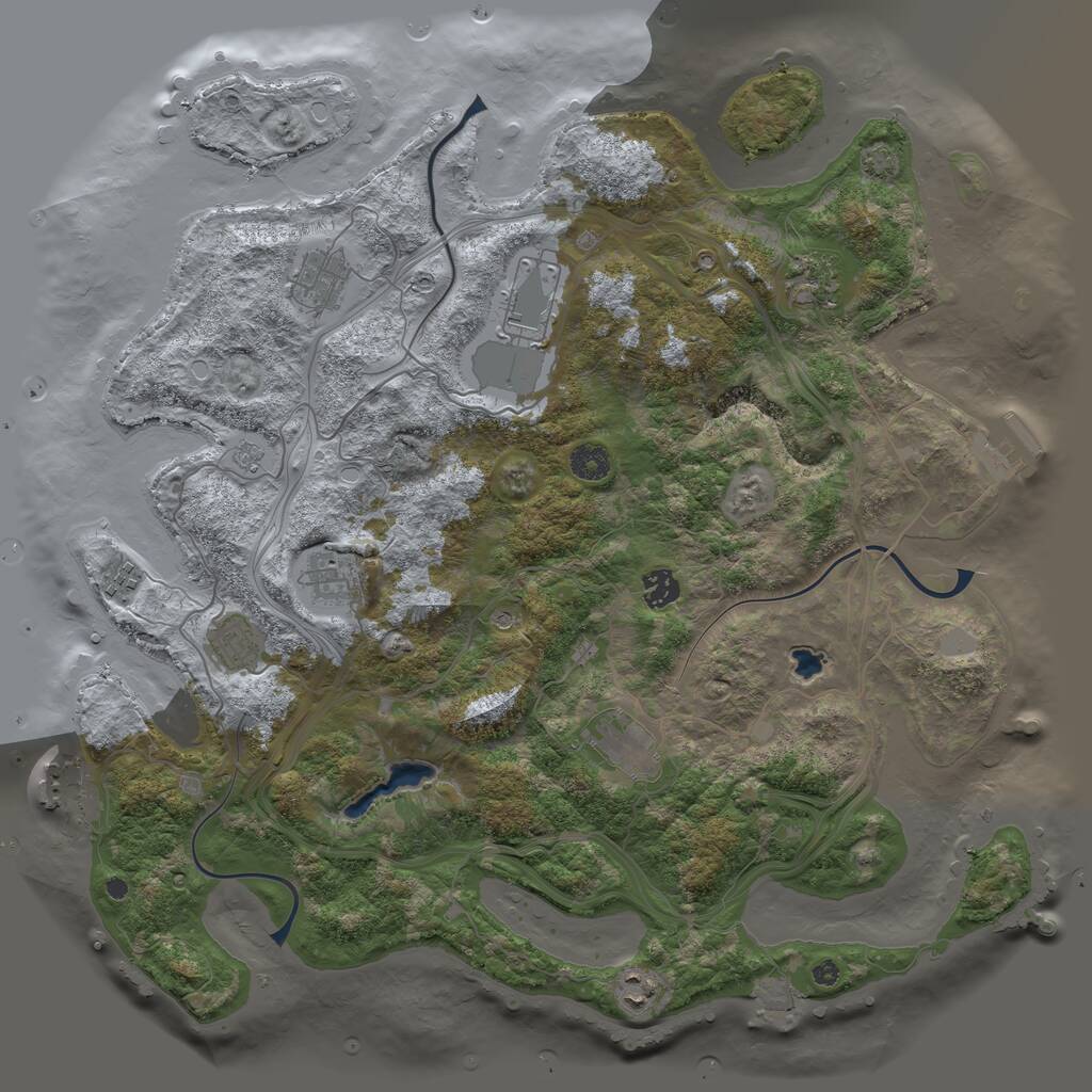 Rust Map: Procedural Map, Size: 4250, Seed: 202700994, 15 Monuments