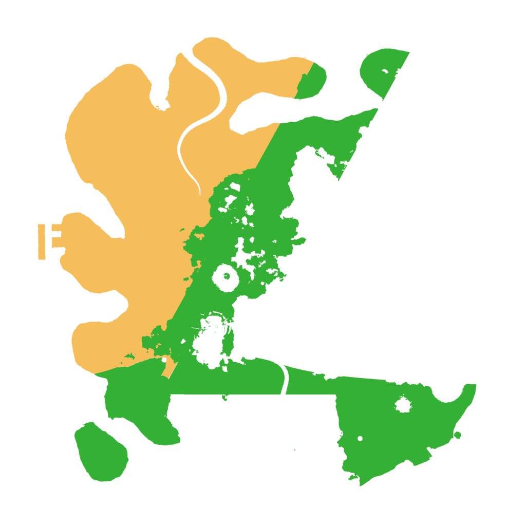 Biome Rust Map: Procedural Map, Size: 3000, Seed: 17536