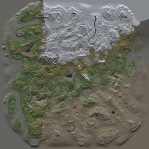 Thumbnail Rust Map: Procedural Map, Size: 5000, Seed: 1337223, 17 Monuments