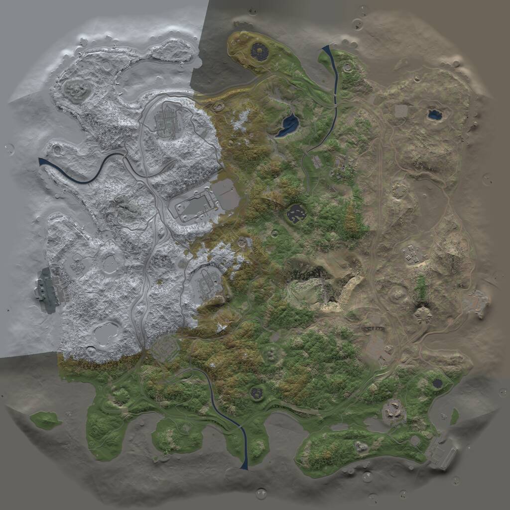 Rust Map: Procedural Map, Size: 4250, Seed: 764476671, 15 Monuments