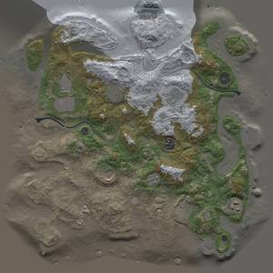 Thumbnail Rust Map: Procedural Map, Size: 3500, Seed: 851616552, 14 Monuments