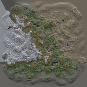 Thumbnail Rust Map: Procedural Map, Size: 4500, Seed: 33362711, 15 Monuments