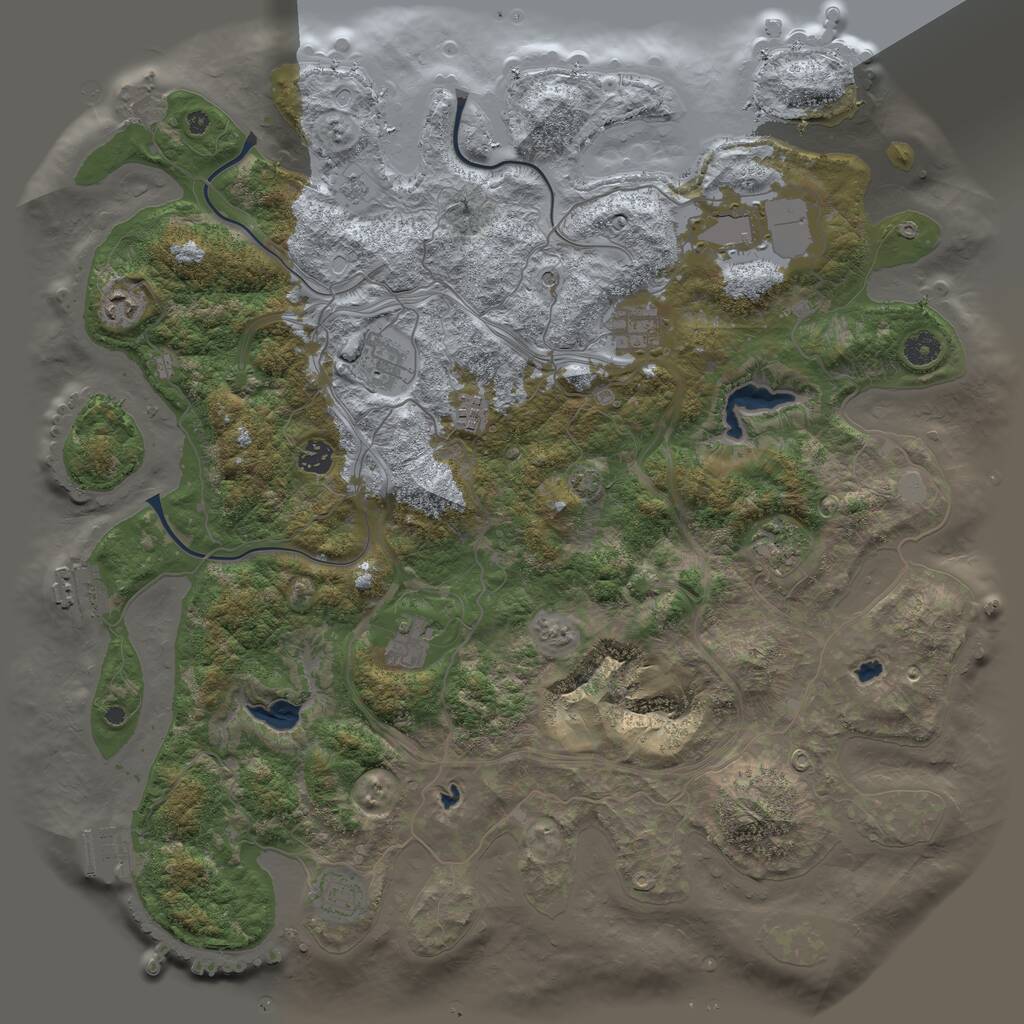 Rust Map: Procedural Map, Size: 4500, Seed: 148412297, 15 Monuments