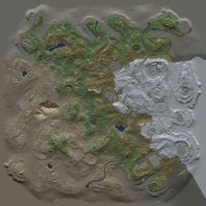 Thumbnail Rust Map: Procedural Map, Size: 4500, Seed: 2087820874, 17 Monuments