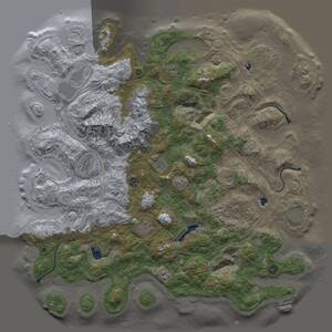 Thumbnail Rust Map: Procedural Map, Size: 5000, Seed: 718392947, 16 Monuments